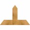 Ekena Millwork Portland Rough Sawn Timber Gable Bracket, Western Red Cedar, 36"W x 24"H x 4"D x 6"F, 16/12 Pitch GBW036X24X0406POR00RWR - alternate 1